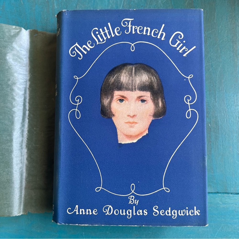 Vintage blue cover book the little French girl by Anne Douglas Sedgwick